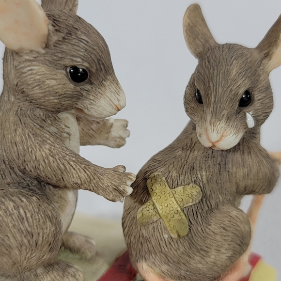 Charming Tails HOPE YOU'RE FEELING BETTER Mice Figurine By Silvestri - Picture 11 of 12